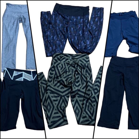 6 Items Lululemon Size 2 Leggings Bundle Lot - Picture 1 of 4
